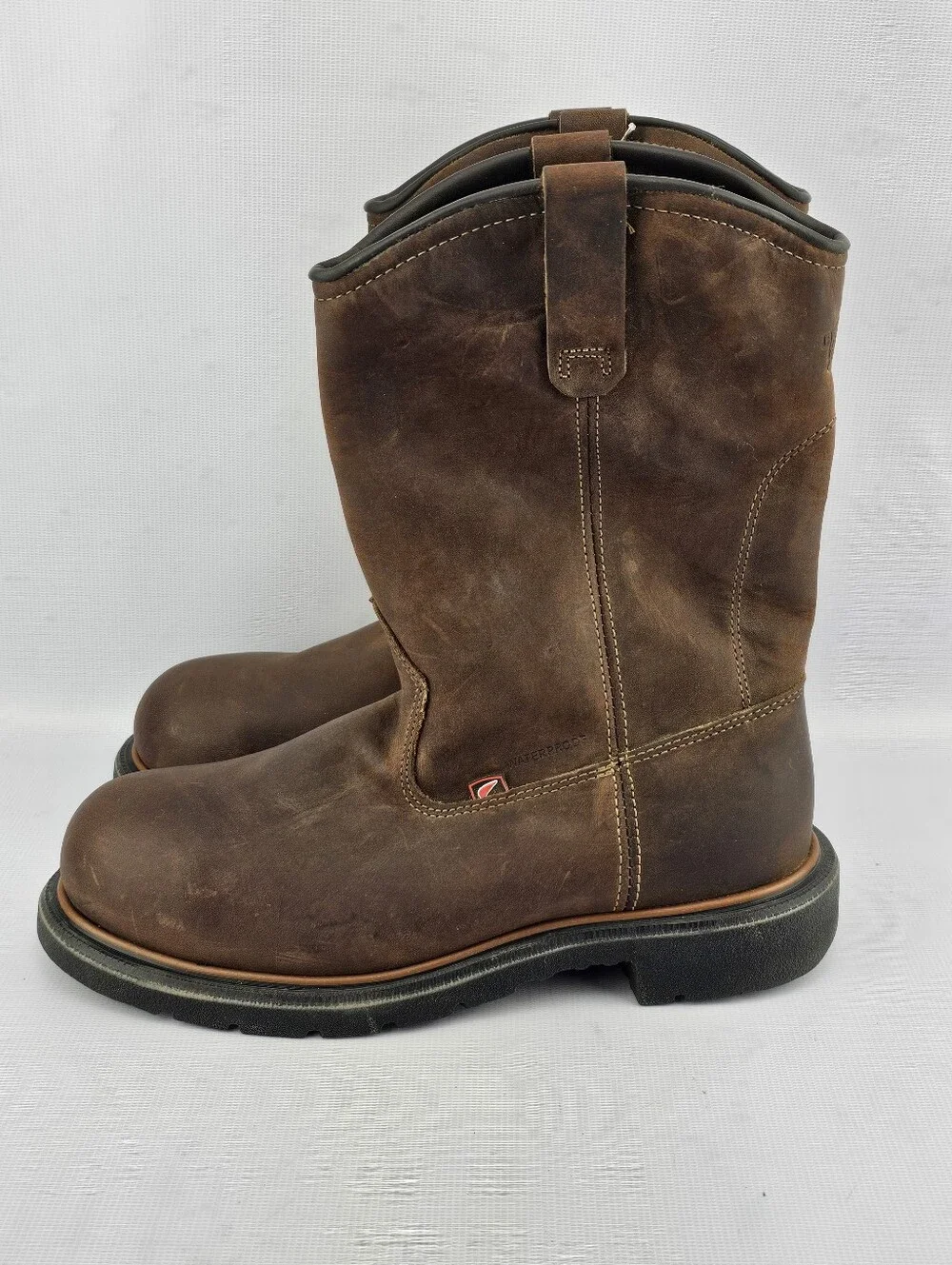 Red Wing DynaForce Style 2272 Steel Toe Brown Leather Boots Men's Size 9